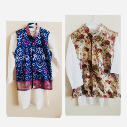Picture of Combo : 3 Pc Nehru Jacket 3 Pc sets 10-11y