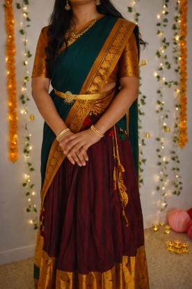 Picture of Narayanpet pattu Half saree