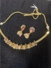 Picture of Pachi kundan and lakshmi neck combo