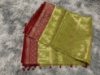 Picture of Kora pattu saree green and red