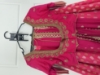 Picture of Kowshiki couture Pink Chanderi Silk Lehanga