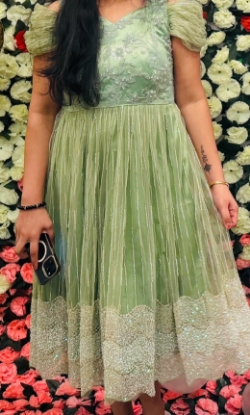 Picture of Applique designer gown