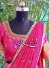 Picture of Kowshiki couture Pink Chanderi Silk Lehanga