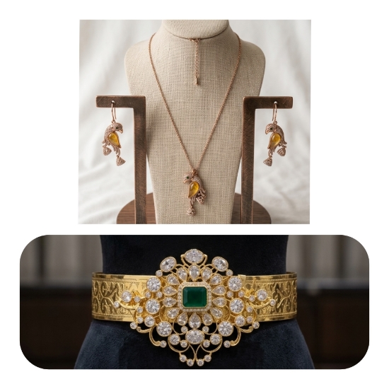 Picture of Combo : Parrot pendant set & 1 waist belt