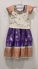 Picture of Purple and white Kids pattu langa 1-2y