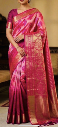 Picture of Bridal Handloom Kanchi Pattu saree 