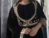 Picture of Black velvet pakistani anarkali set