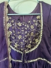 Picture of Inddus Purple and Golden Yoke Kurta Set