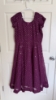 Picture of Purple Mirror Work Georgette Maxi Dress 