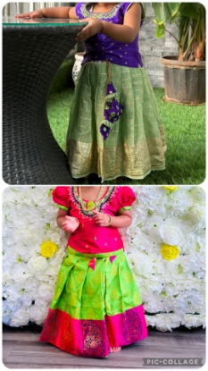 Picture of Fancy and pattu langa combo 1y