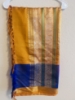 Picture of Handloom gap border Kanchi saree with all over maggam work 