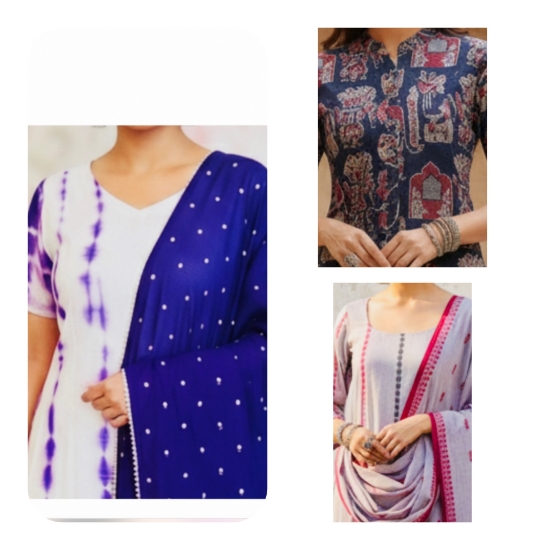 Picture of Combo : 3 Pure Cotton Outfits 