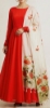 Picture of Hand Painted Dupatta with Georgette long frock 