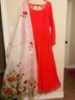 Picture of Hand Painted Dupatta with Georgette long frock 