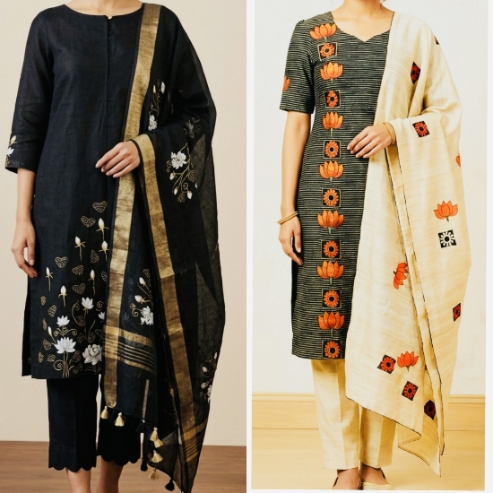 Picture of Combo : Hand Painted 3 Pc Kurthi Sets 