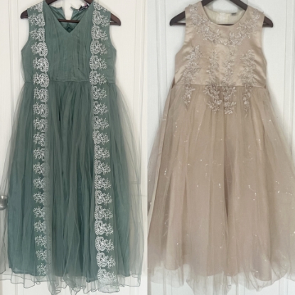 Picture of Two lite weight party wear gowns 10-12Y