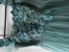 Picture of Teal designer maternity dress