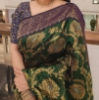 Picture of Designer Pure Chanderi silk saree with stitched blouse
