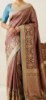 Picture of All over Meenakari Handloom kanchi pattu saree with hand painted blouse 