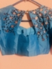 Picture of All over Meenakari Handloom kanchi pattu saree with hand painted blouse 