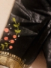 Picture of Hand Embroidered Premium Linen silk saree 