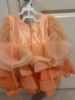 Picture of Peach Embroidered Tulle Party Dress 4-5y