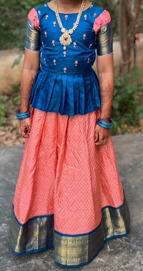 Picture of Pure Kanchipattu Langa blouse 6-7y