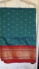 Picture of Elegant peacock semi paithani saree with red border with zardosi blouse