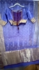 Picture of Lavender and red pure chanderi  saree with custom made blouse and matching petticoat