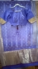 Picture of Lavender and red pure chanderi  saree with custom made blouse and matching petticoat