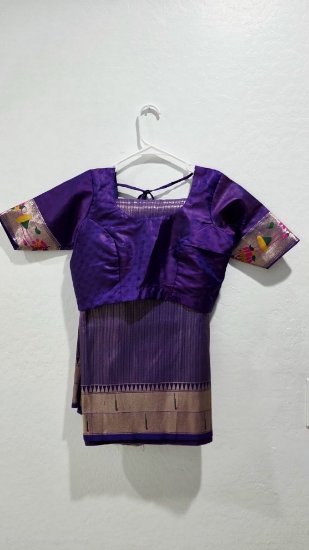 Picture of Never worn banaras zari stripes paithani saree