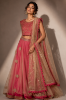 Picture of Partywear premium lehanga croptop set with heavy duppata 12-15Y