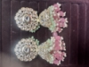 Picture of Statement kundan jhumkas and earrings combo 