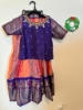 Picture of Multi color Pure kanchi Pattu Lehanga with Maggam work blouse 8-9y