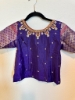 Picture of Multi color Pure kanchi Pattu Lehanga with Maggam work blouse 8-9y
