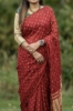 Picture of Bandhini gaji silk saree with multi-colored new Banaras blouse