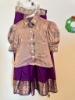 Picture of Pure designer pattu Maggam work Crop top 
