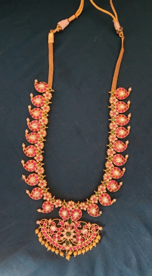 Picture of Beautiful jadau Kundan midlength Mango mala