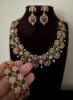 Picture of Navratan cz set with bangles 