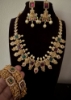 Picture of Carved stone nakshi necklace set