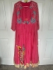 Picture of Pure Chinnon Leheriya dress with cutdana work