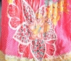 Picture of Pure Chinnon Leheriya dress with cutdana work