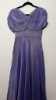 Picture of PL727 Tissue purple layered frock