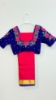 Picture of PL738 Pink and blue paattu saree with 32 work embroidery velvet blouse