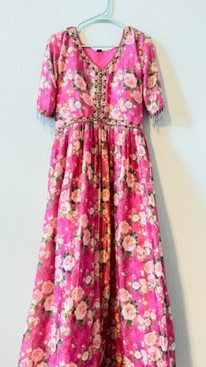 Picture of PL741 chinnon floral frock never worn