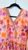 Picture of PL743 Pink floral long frock