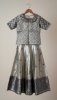 Picture of Black and silver tissue organza Lehanga 6-8Y