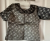 Picture of Black and silver tissue organza Lehanga 6-8Y