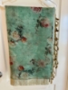 Picture of Sea green floral organza saree