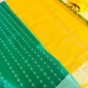 Picture of New Green and Yellow semi pattu saree 